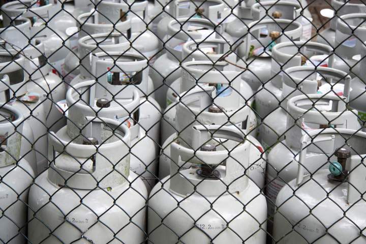 Distributeur de propane pour commerces, Rive-Nord